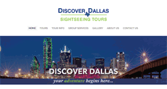 Desktop Screenshot of discoverdallastours.com